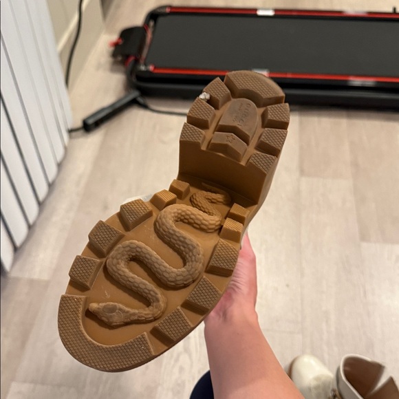 Gucci Women's Beige Monogram Ankle Boots - Picture 3 of 3